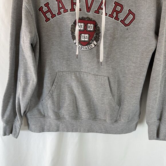 Harvard Hoodie Women's Small Grey Pullover Drawstring Pockets Forever 21 - Picture 3 of 13
